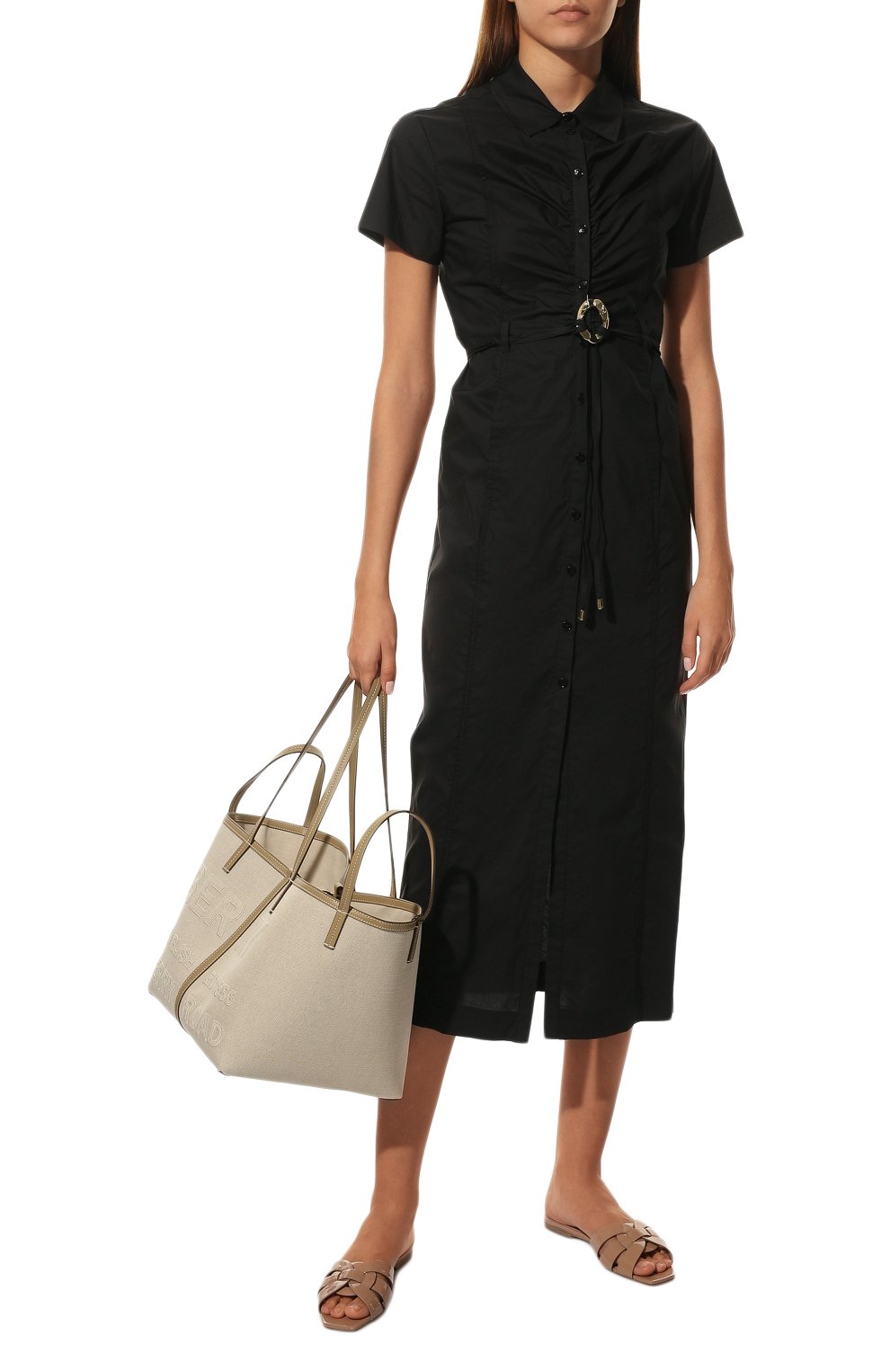 Кожаные шлепанцы nu pieds SAINT LAURENT, арт. 571952/B8I00, фото 2