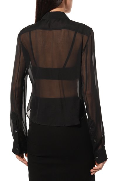 Шелковая блузка ANN DEMEULEMEESTER, арт. 2402-W-SH18-FA239-023, фото 4