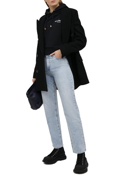 Хлопковое худи BALMAIN, арт. VF13792/B015, фото 2