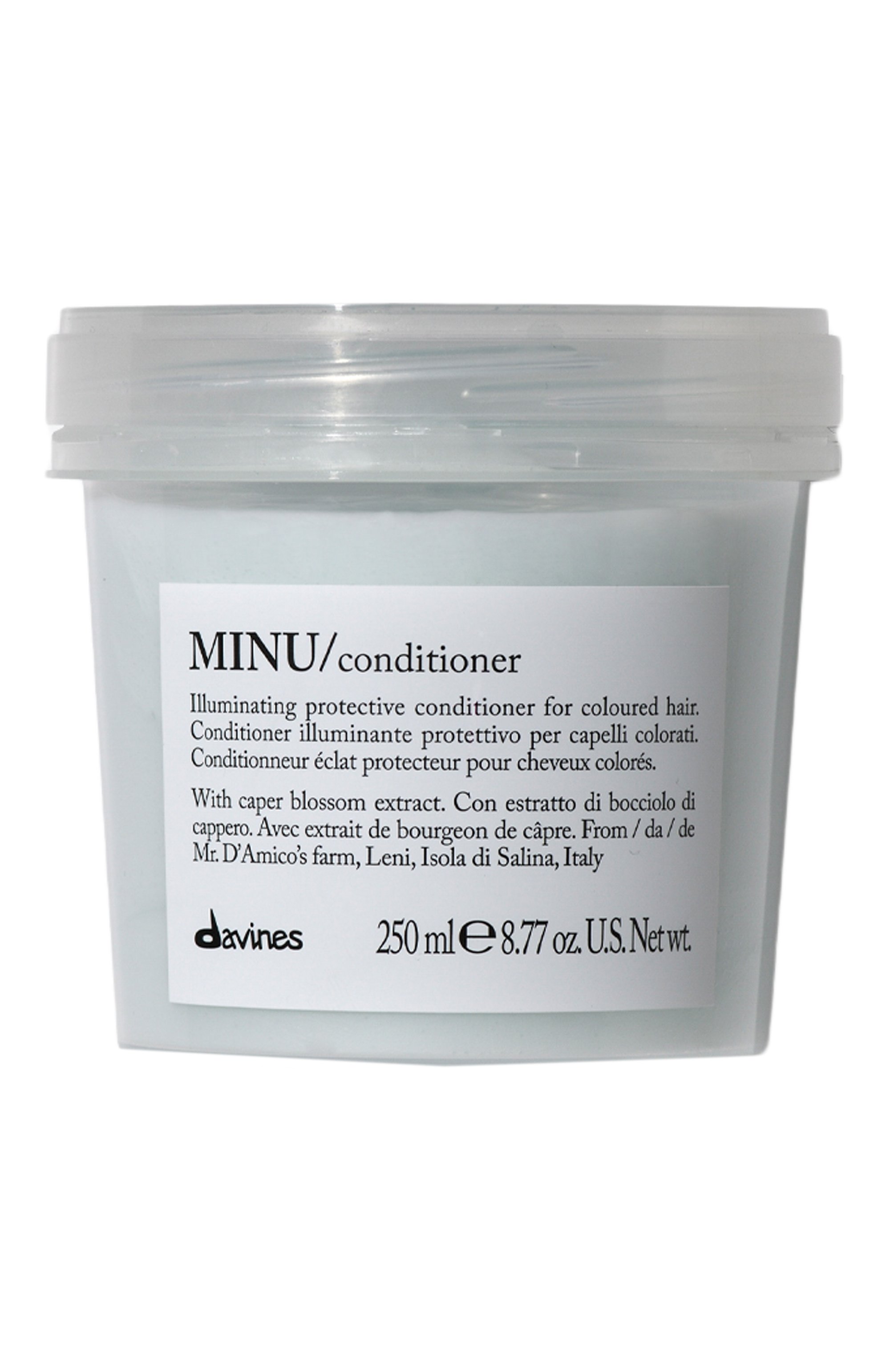 Защитный кондиционер для сохранения цвета волос minu (250ml) DAVINES бесцветного цвета по цене 4280 руб., арт. 75604, фото 1 Защитный кондиционер для сохранения цвета волос minu (250ml) DAVINES, арт. 75604, фото 1