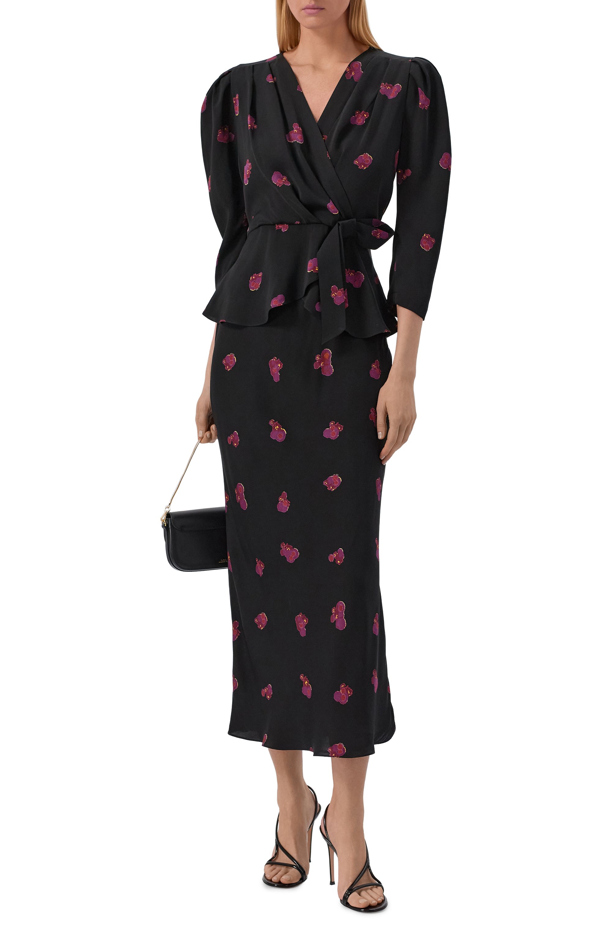 Костюм из вискозы ELLYME черного цвета по цене 44900 руб., арт. 00394, фото 2 Костюм из вискозы ELLYME, арт. 00394, фото 2