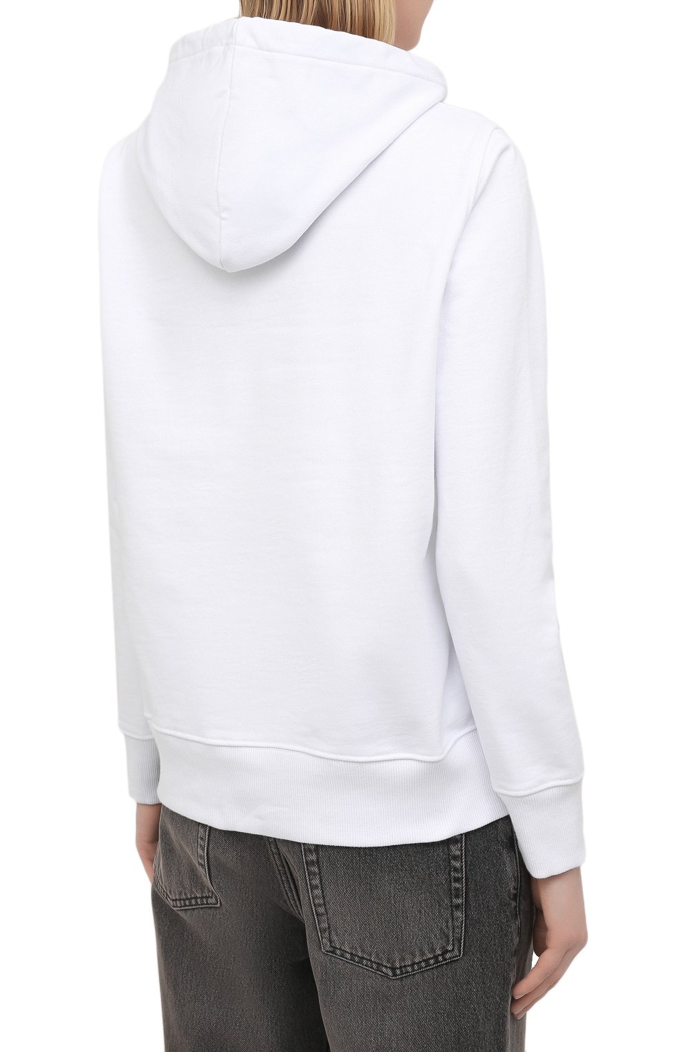 Хлопковое худи VERSACE JEANS COUTURE белого цвета по цене 38900 руб., арт. B6HWA7KC-WDP308/30456, фото 4 Хлопковое худи VERSACE JEANS COUTURE, арт. B6HWA7KC-WDP308/30456, фото 4