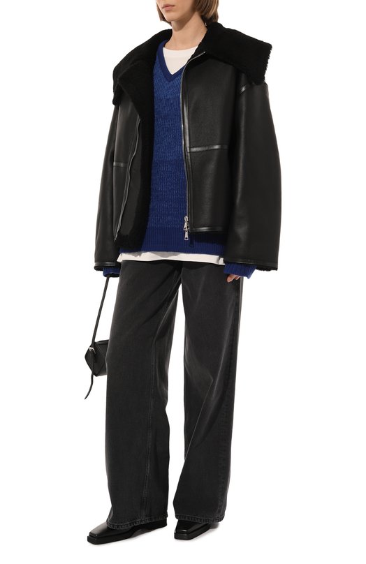 Дубленка из овчины GOEN.J Чёрный, фото 2