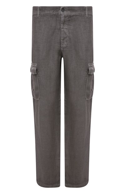 Мужские льняные брюки-карго 120% LINO, арт. 31ALIM29DX/000D943/S00