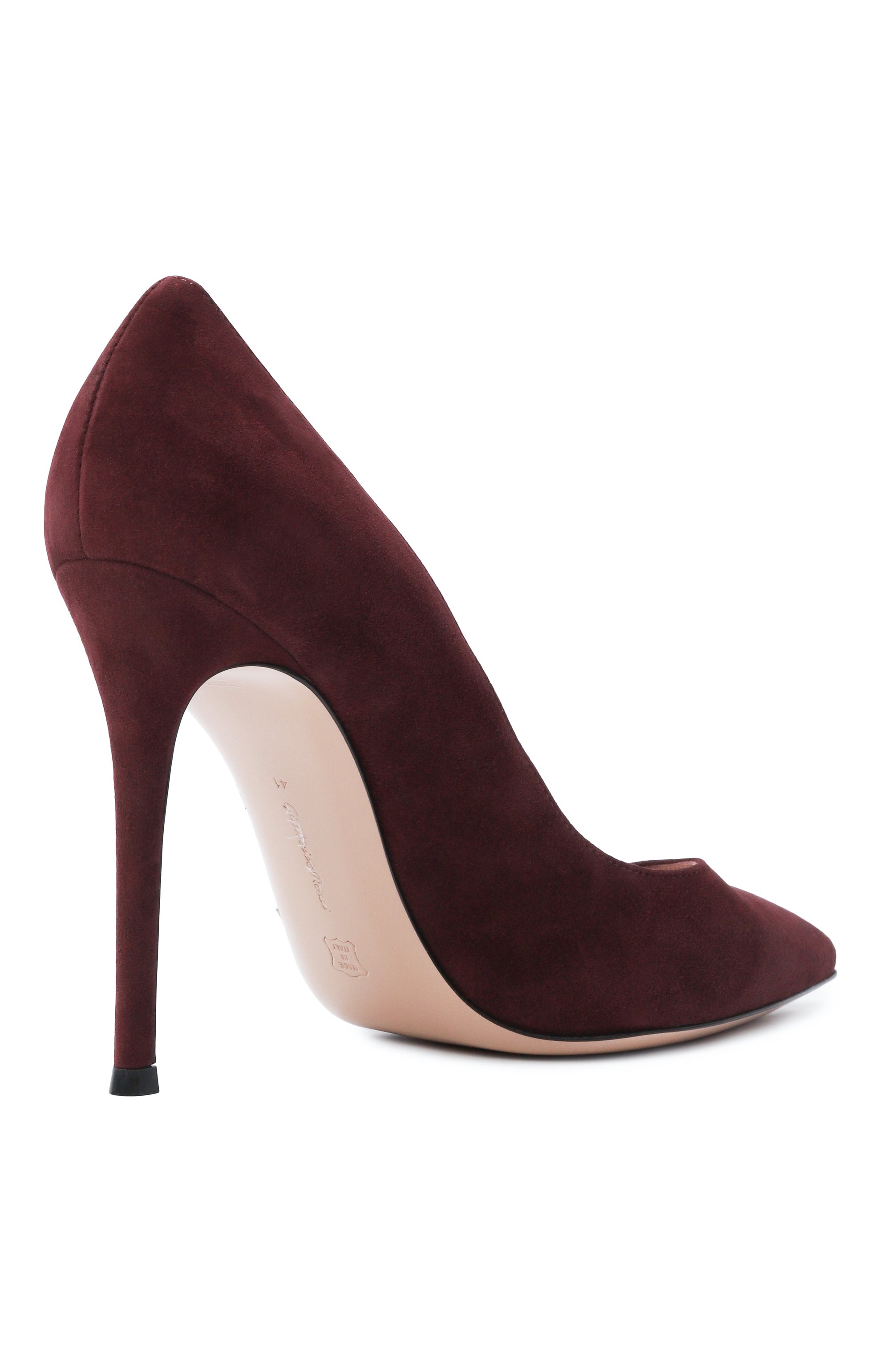 Замшевые туфли gianvito 105 GIANVITO ROSSI бордового цвета по цене 89950 руб., арт. G28470.15RIC.CAMR0YA, фото 5 Замшевые туфли gianvito 105 GIANVITO ROSSI, арт. G28470.15RIC.CAMR0YA, фото 5