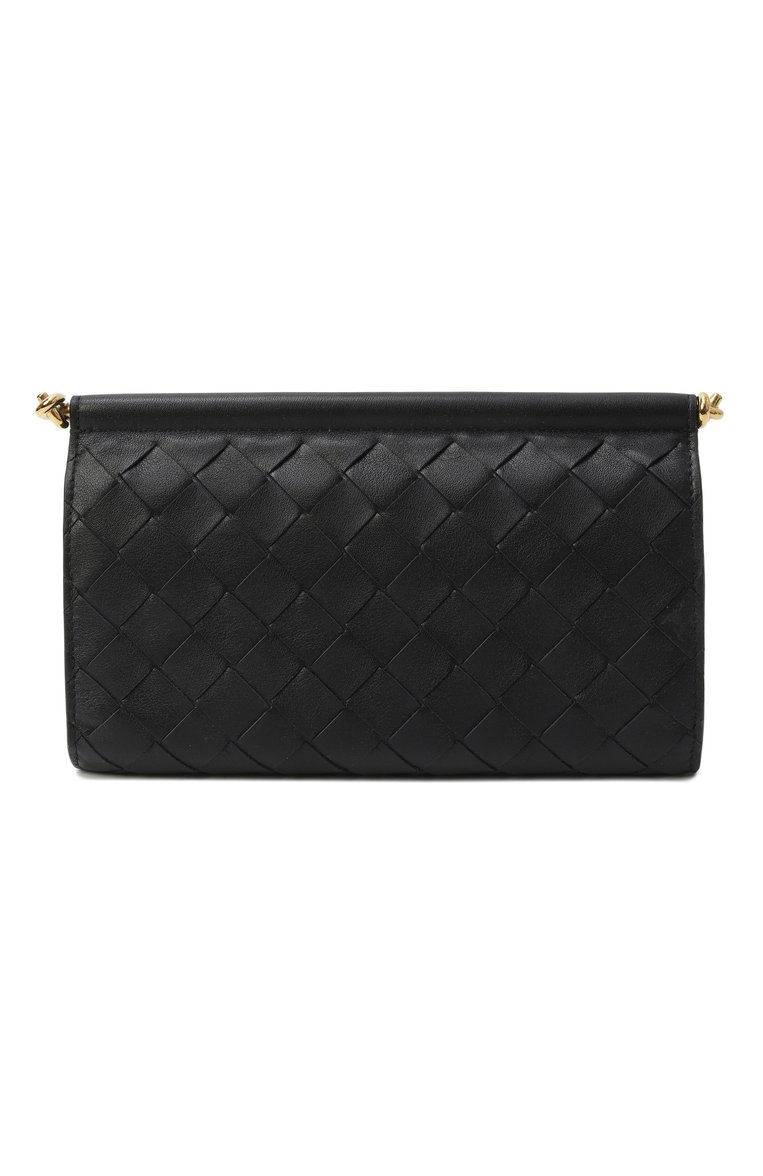 Женские кожаный кошелек BOTTEGA VENETA черного цвета, арт. 810593/V4R41 | Фото 5 (Материал: Натуральная кожа; Нос: Не проставлено; Автоматизация состава: Проставлено)