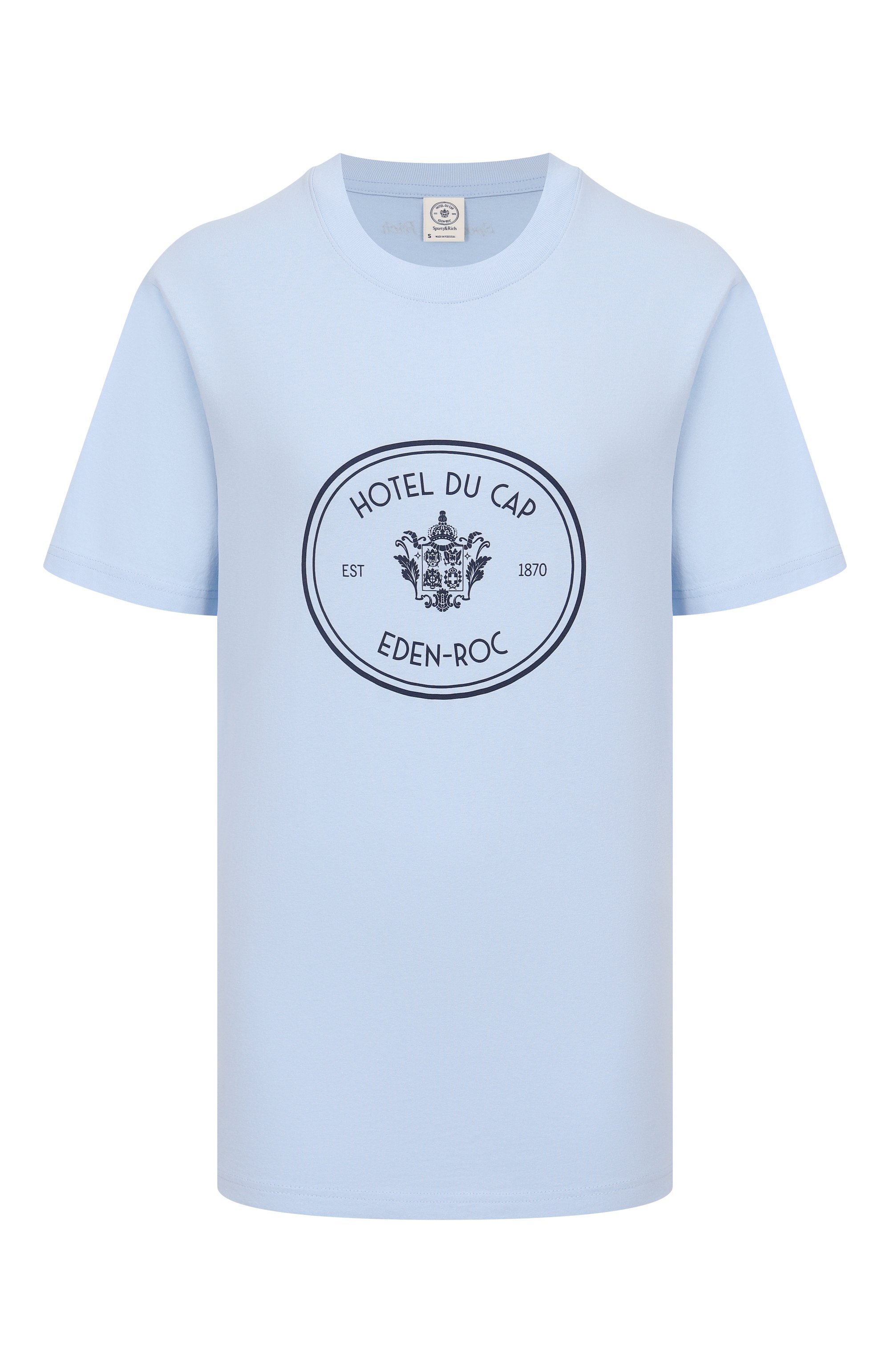 Хлопковая футболка sporty & rich x hotel du cap-eden-roc SPORTY AND RICH, арт. T004360666BL90, фото 1