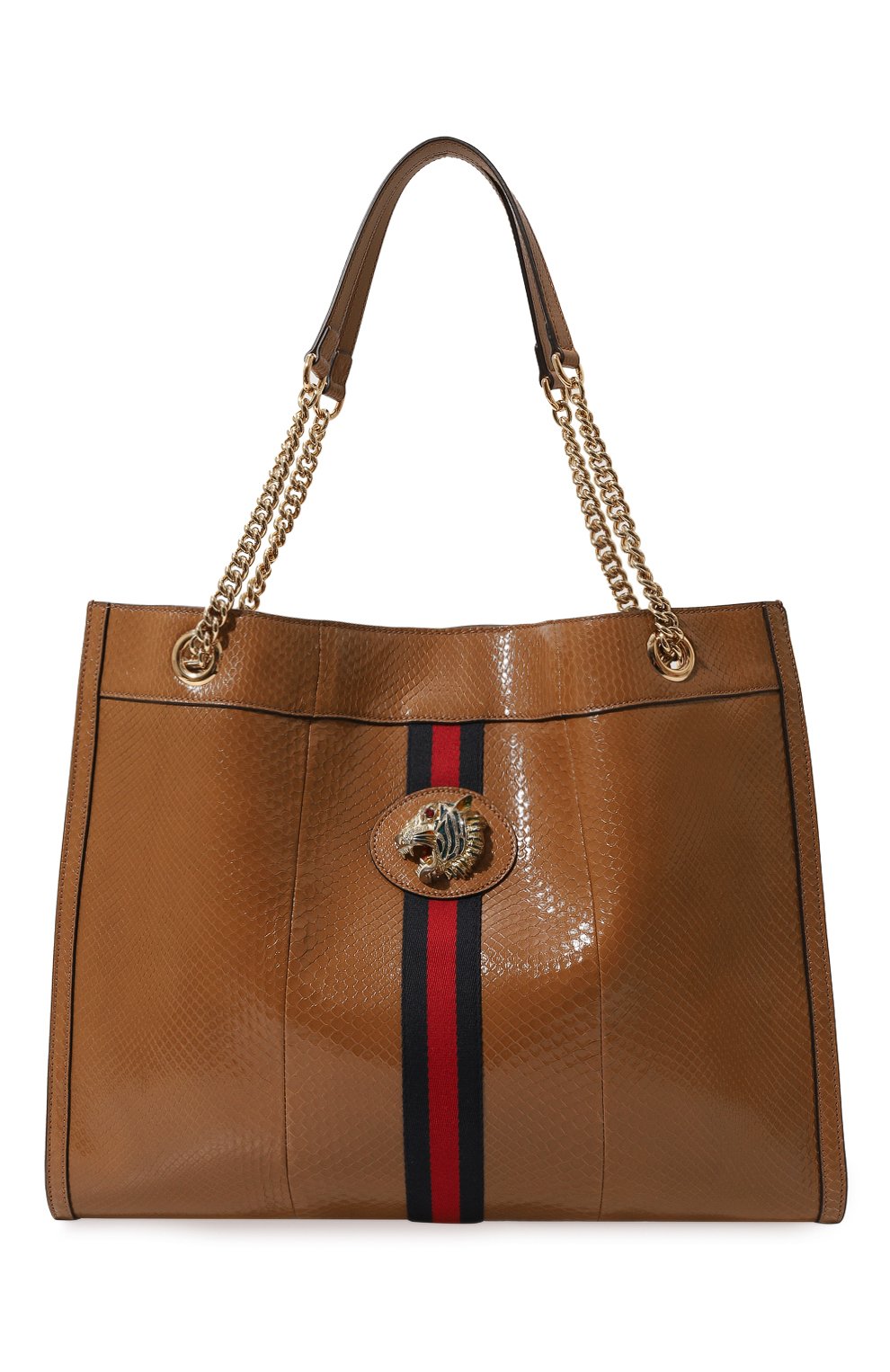 Сумка-тоут rajah large из кожи питона GUCCI, арт. 537219 LJMFX, фото 1