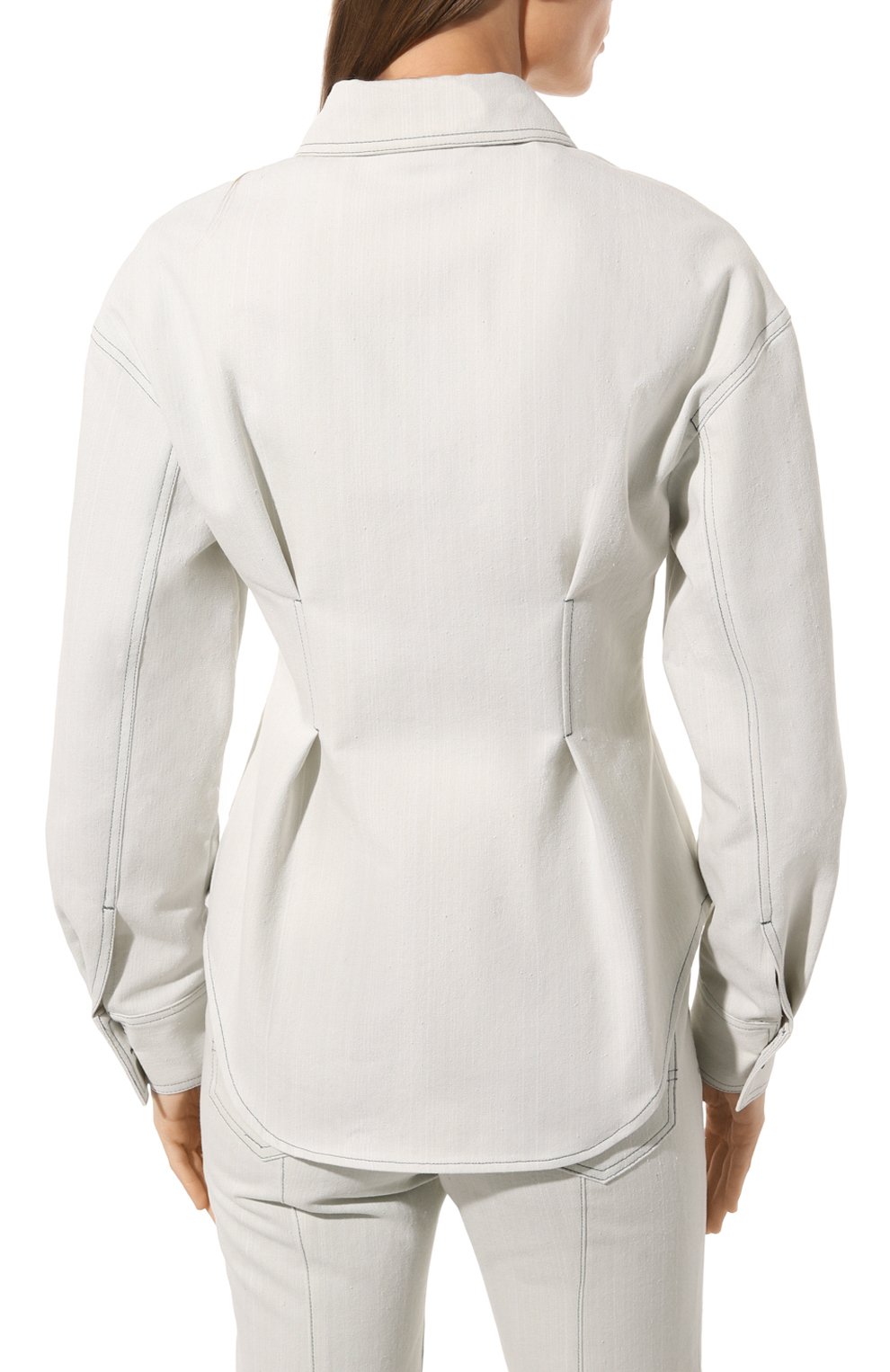 Джинсовая рубашка LVIR светло-голубого цвета по цене 35400 руб., арт. LV23S-SH03A, фото 4 Джинсовая рубашка LVIR, арт. LV23S-SH03A, фото 4