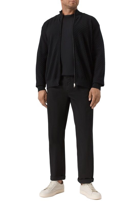 Футболка из вискозы и хлопка Brunello Cucinelli MR8061336W Чёрный  MR8061336W Фото 2