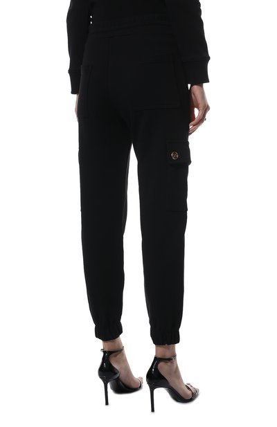 Хлопковые джоггеры BALMAIN черного цвета по цене 94750 руб., арт. XF10B055/JB13, фото 4 Хлопковые джоггеры BALMAIN, арт. XF10B055/JB13, фото 4