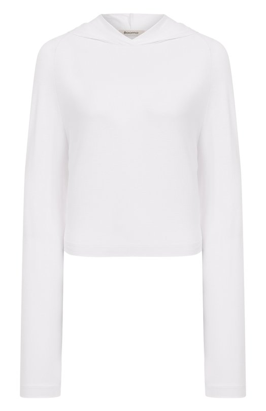 Худи из вискозы EDOMO T012002FW2324 Белый  T012002FW2324