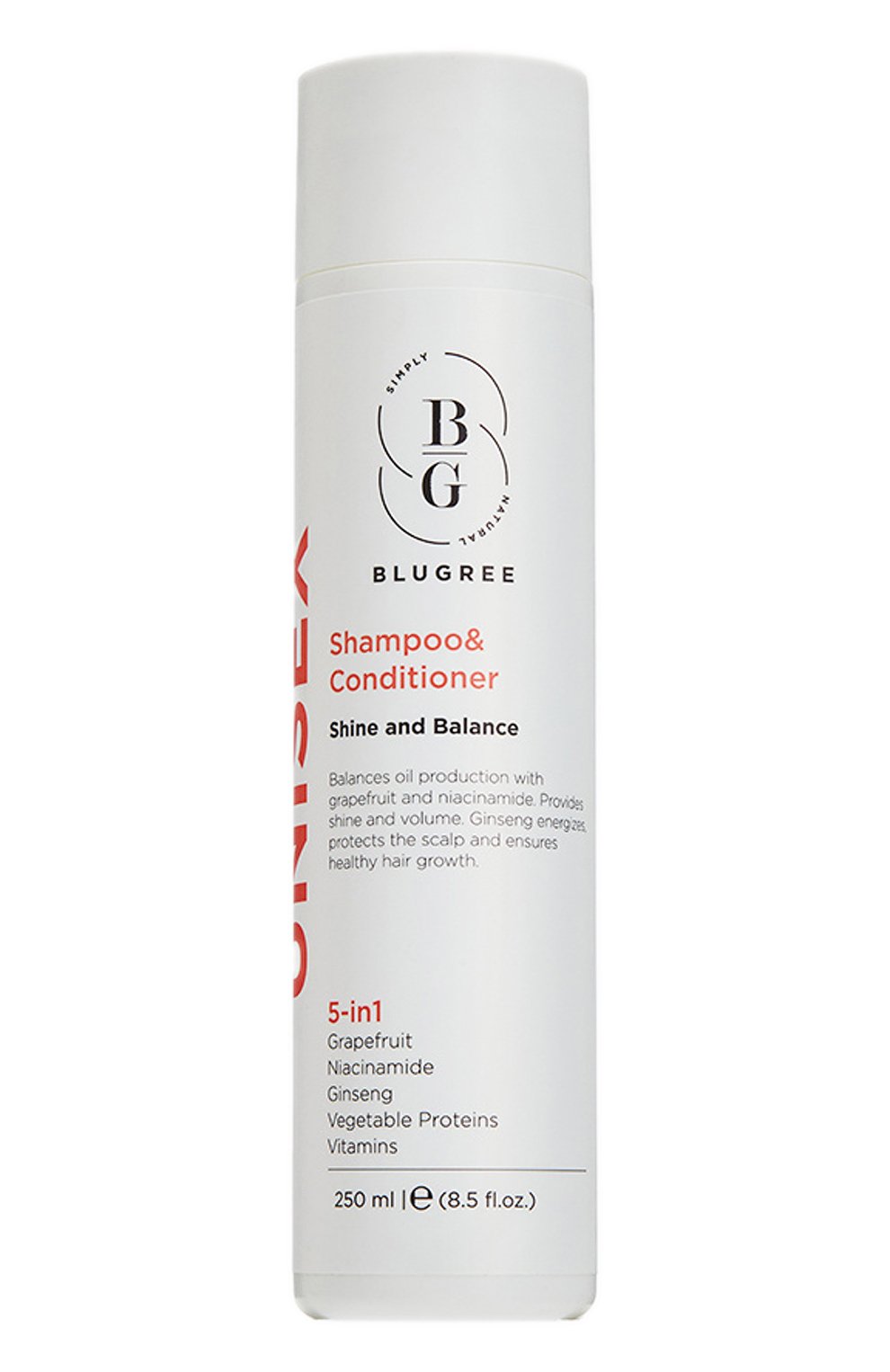 Шампунь и кондиционер 5 in 1 блеск и объем (250ml) BLUGREE, арт. 8682983900717, фото 1
