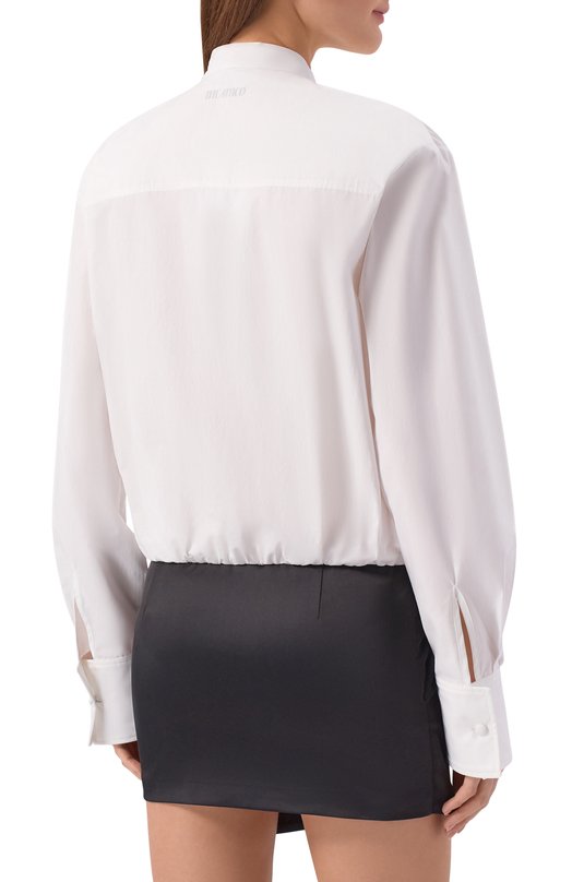 Хлопковое платье The Attico 260WCA00461/MIX067AA Чёрно-белый  260WCA00461/MIX067AA Фото 3