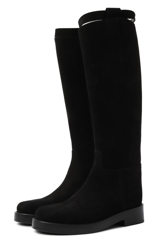 Замшевые сапоги Stan Ann Demeulemeester B0010078/LT147 Чёрный B0010078/LT147