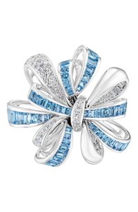 Кольцо MERCURY бесцветного цвета по цене 4015000 руб., арт. MR14667/WG/AQ, фото 2 Кольцо MERCURY, арт. MR14667/WG/AQ, фото 2