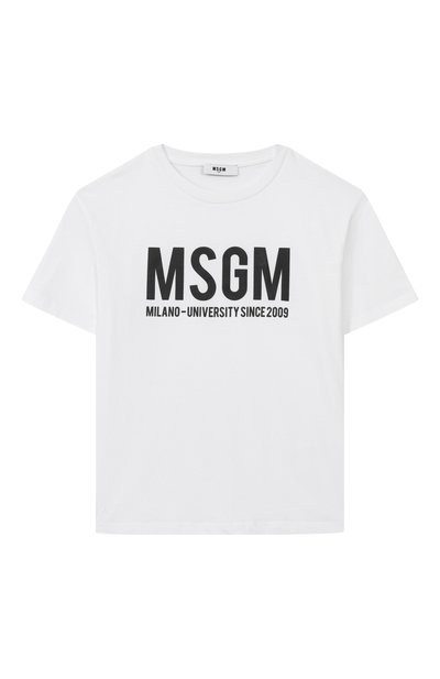 Хлопковая футболка MSGM KIDS, арт. S6MSJUTH051