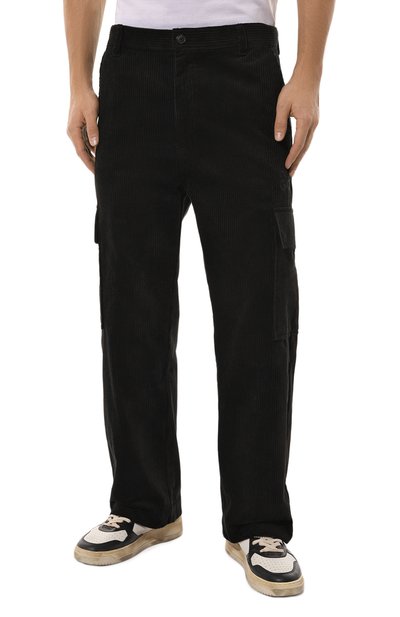 Вельветовые брюки-карго HUGO черного цвета по цене 21800 руб., арт. 50521138, фото 3 Вельветовые брюки-карго HUGO, арт. 50521138, фото 3