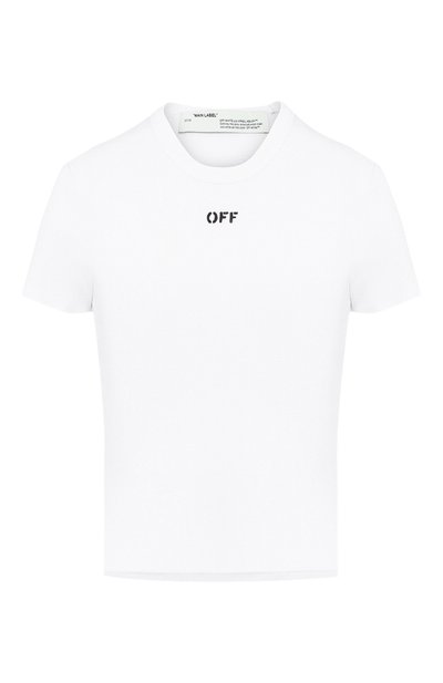 Женская хлопковая футболка OFF-WHITE, арт. 0WAA065R20H790950110