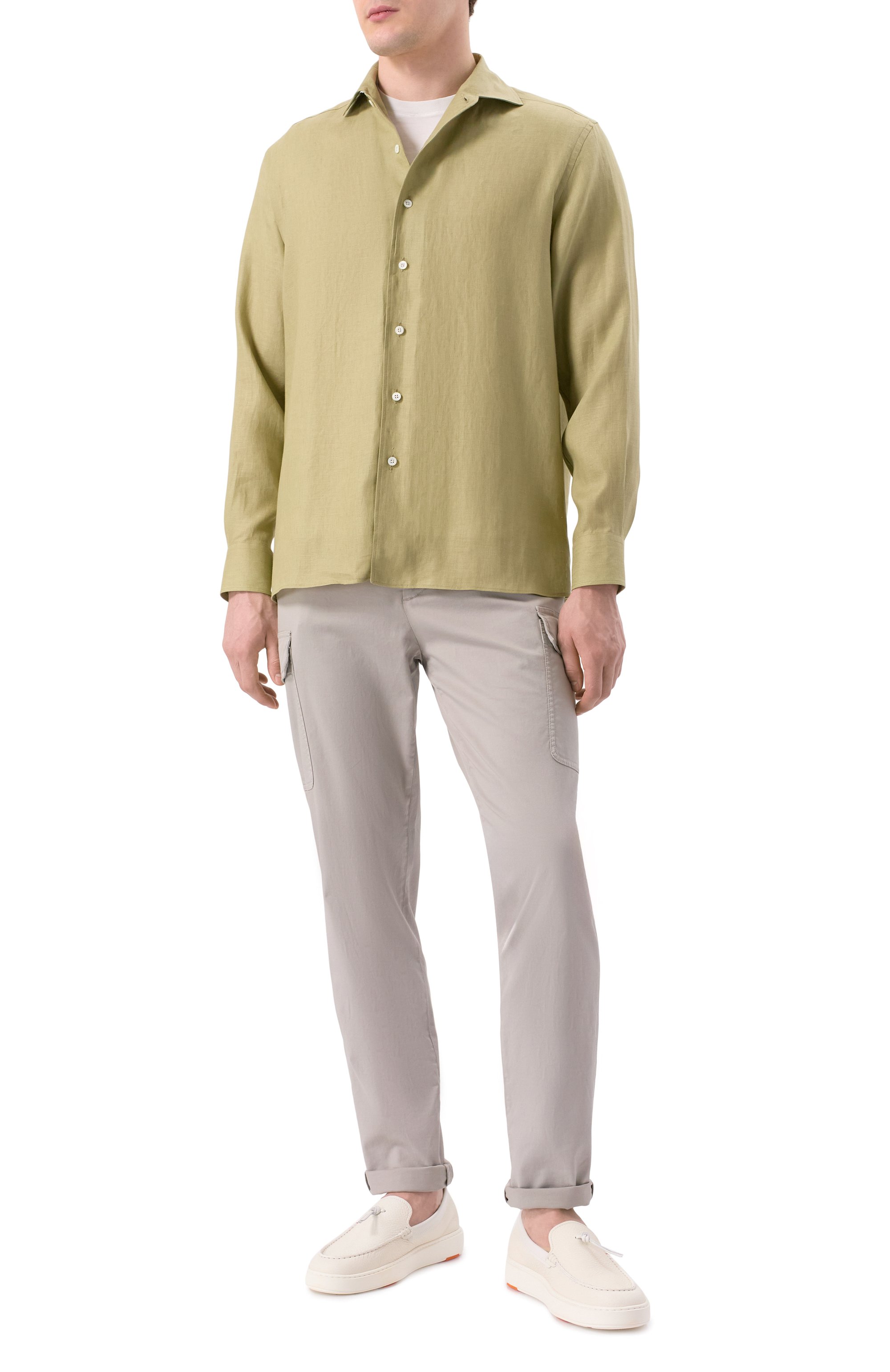 Льняная рубашка CORNELIANI, арт. 25P213-2511648, фото 2