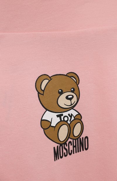 Хлопковые легинсы MOSCHINO, арт. H3P047/LBA10/4-8, фото 3