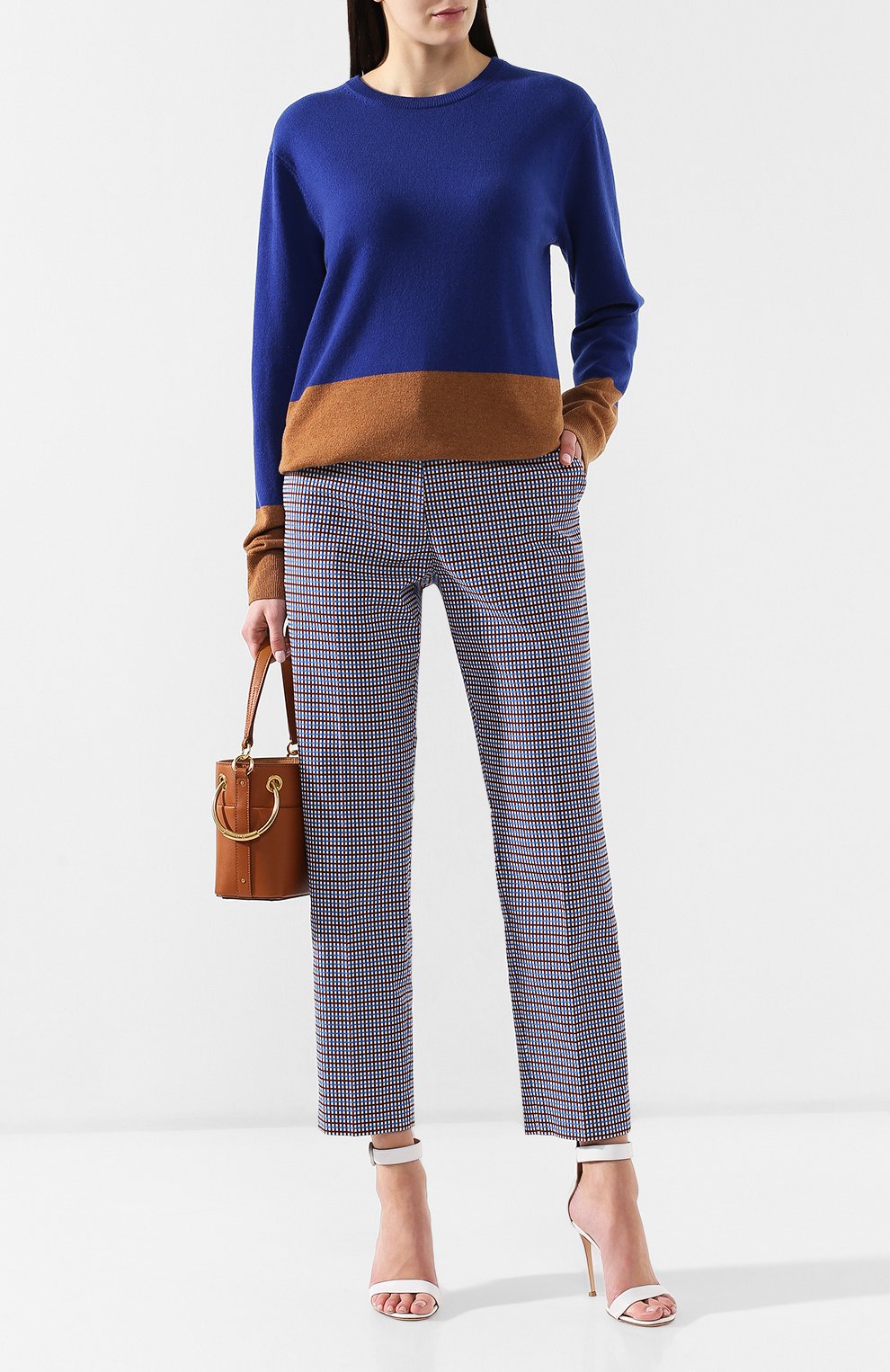 Брюки в клетку DRIES VAN NOTEN, арт. 191-30958-7034, фото 2