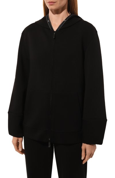 Хлопковая толстовка EMPORIO ARMANI черного цвета по цене 28050 руб., арт. 6D2M6D/1JHSZ, фото 3 Хлопковая толстовка EMPORIO ARMANI, арт. 6D2M6D/1JHSZ, фото 3