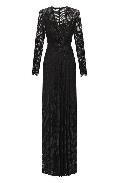 Женское платье с отделкой пайетками ZUHAIR MURAD, арт. FDR25037/TUEM012