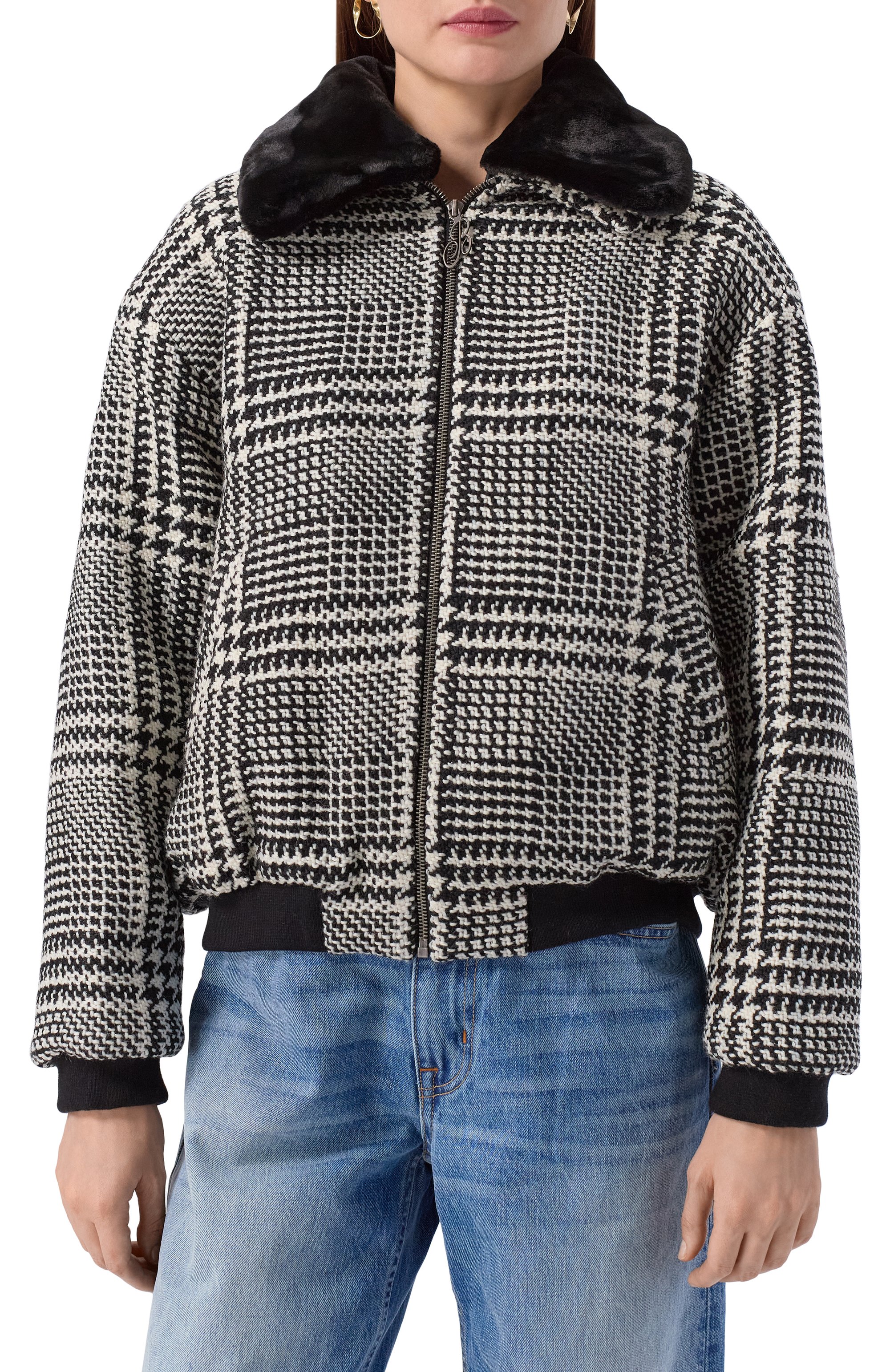 Твидовый бомбер BOTROIS, арт. SKU08863563, фото 3