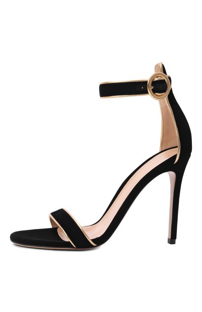 Текстильные босоножки portofino 105 GIANVITO ROSSI, арт. G61762.15RIC.NK1MEKN, фото 4