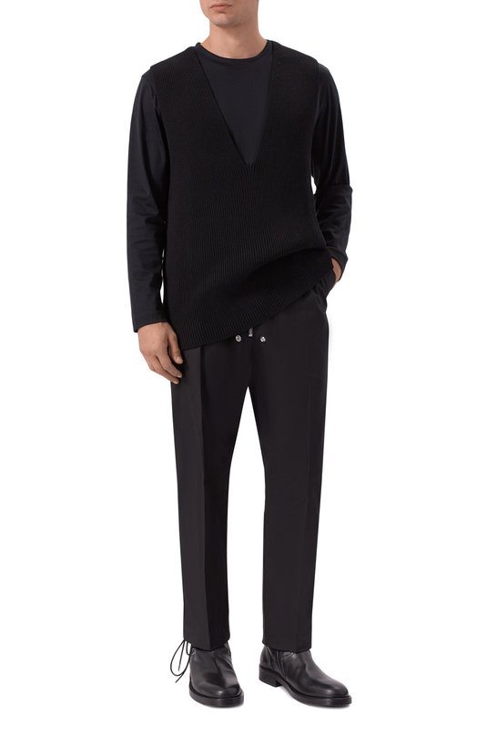Шерстяной жилет Rick Owens RR02E1683/KWVH Чёрный  RR02E1683/KWVH Фото 2
