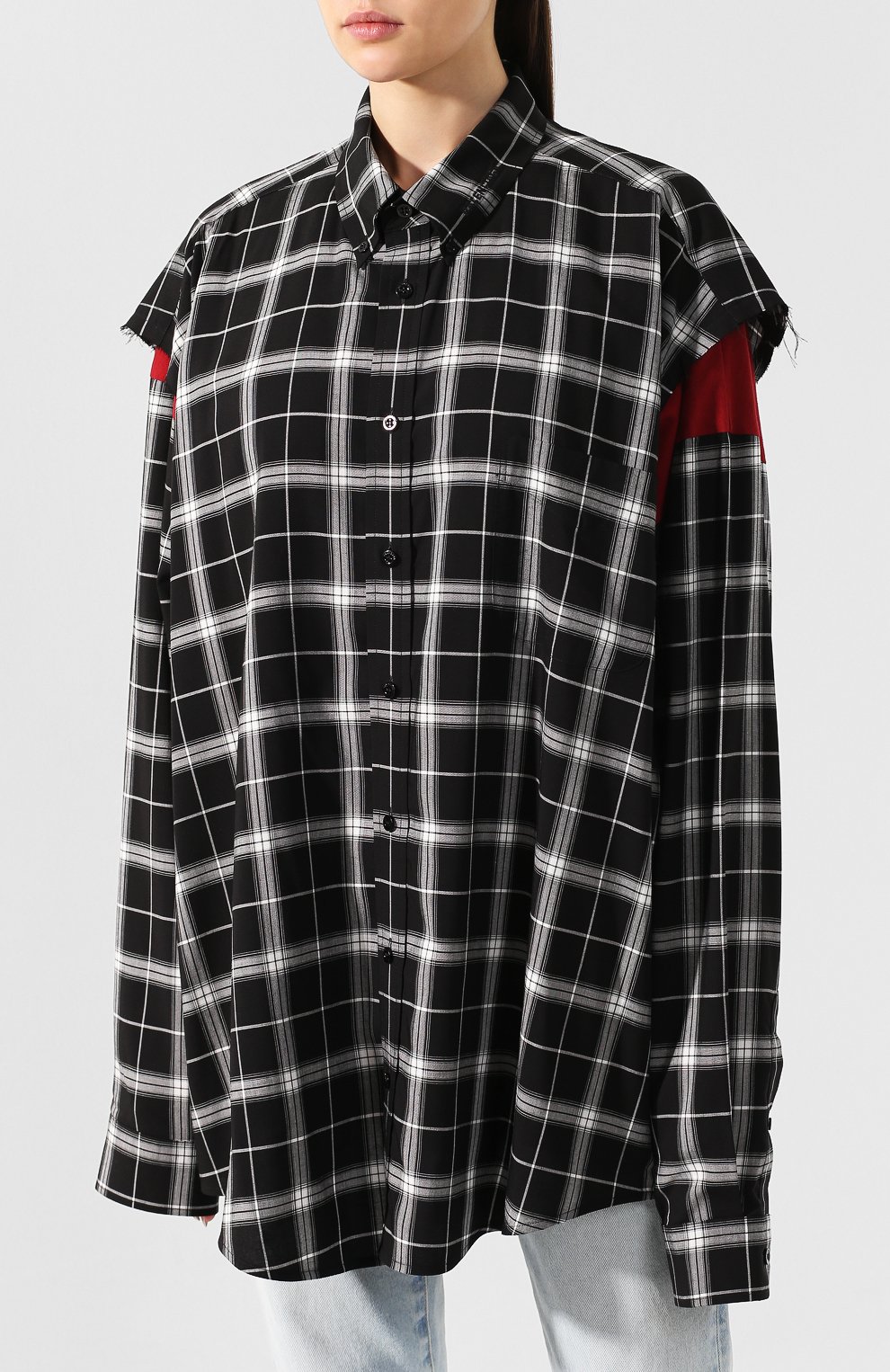 Хлопковая рубашка BALENCIAGA, арт. 556241/TDM03, фото 3