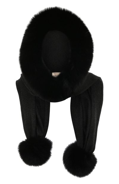 Капюш он с отделкой из меха песца VICTORIA KUSENKOVA, арт. 199305080548, фото 1