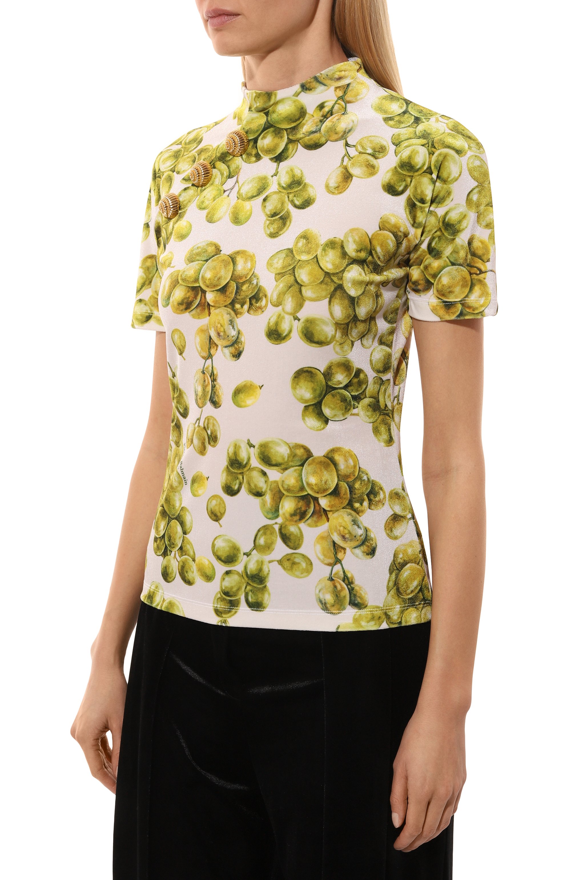 Бархатный топ BALMAIN, арт. DF0ALA35/JJ42, фото 3