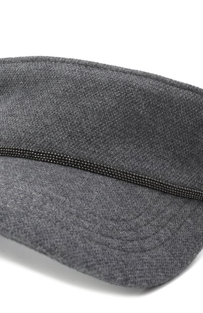 Хлопковый козырек BRUNELLO CUCINELLI серого цвета по цене 57000 руб., арт. MCAP90095, фото 4 Хлопковый козырек BRUNELLO CUCINELLI, арт. MCAP90095, фото 4