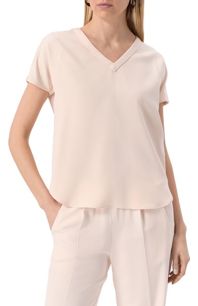 Шелковый топ KITON, арт. D47454K0977A22, фото 3