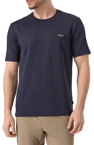 Футболка из хлопка и шелка boss x aston martin BOSS CAMEL, арт. 50537874, фото 3