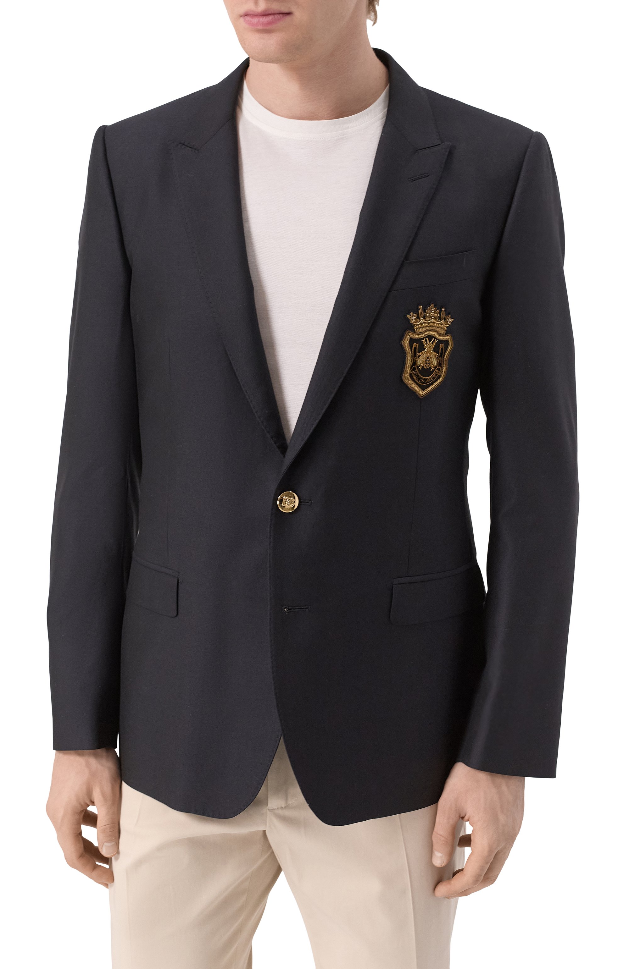 Пиджак из шерсти и шелка DOLCE & GABBANA, арт. G2LK0Z/FU3H1, фото 5