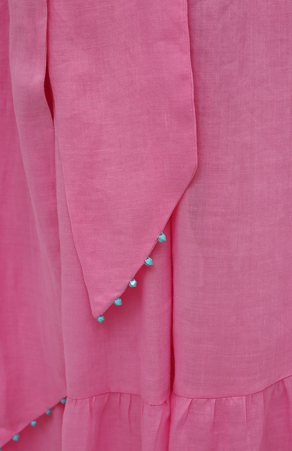 Льняное платье A MERE CO розового цвета по цене 69500 руб., арт. AMC-RSS22-031P, фото 5 Льняное платье A MERE CO, арт. AMC-RSS22-031P, фото 5