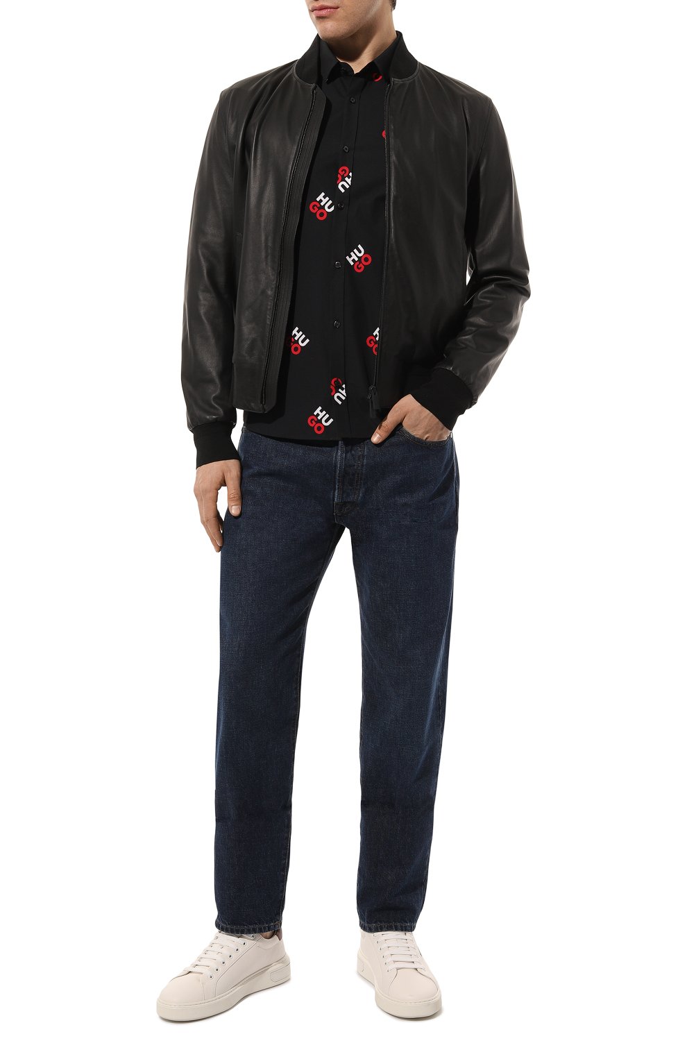 Хлопковая рубашка HUGO, арт. 50484412, фото 2