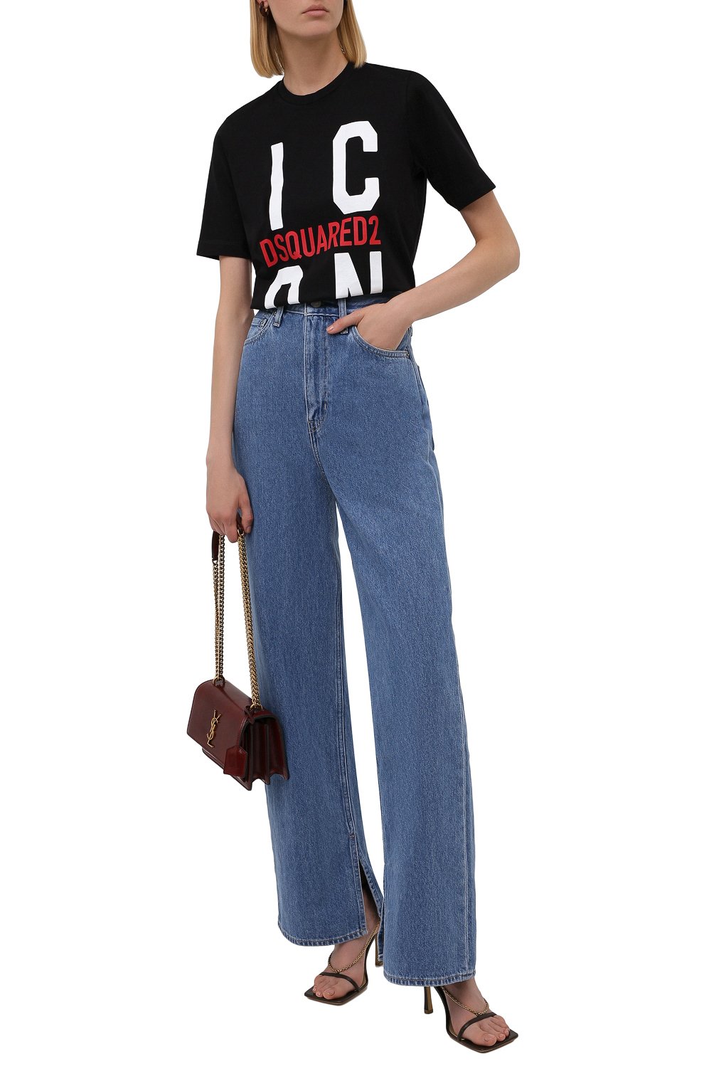 Хлопковая футболка DSQUARED2, арт. S80GC0024/S23009, фото 2