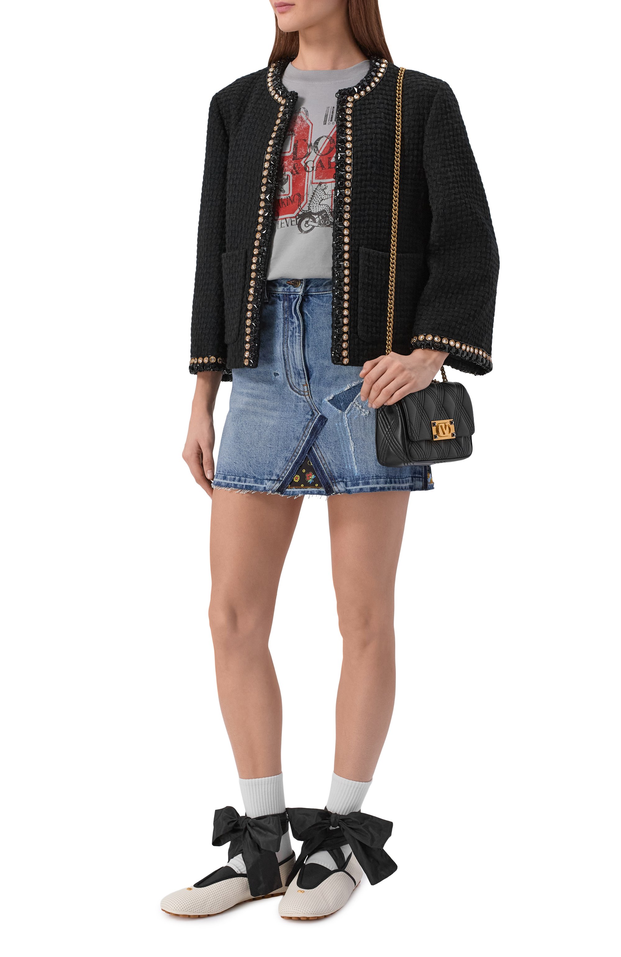 Комбинированные балетки rythmika VALENTINO, арт. 8W2S0NT6/RTF, фото 3