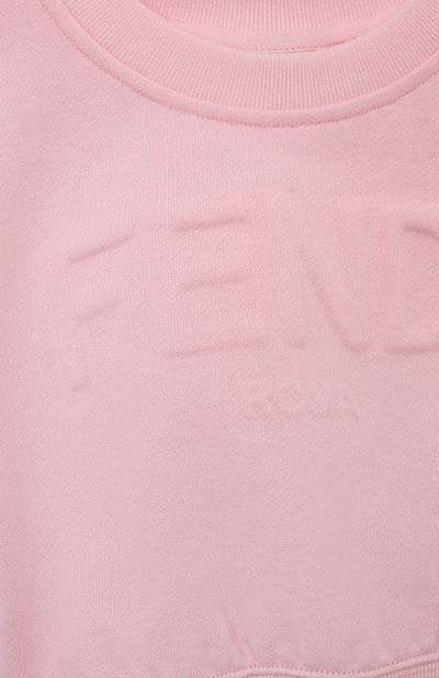 Укороченный свитшот FENDI светло-розового цвета по цене 37600 руб., арт. JFH144/5V0/3-6, фото 3 Укороченный свитшот FENDI, арт. JFH144/5V0/3-6, фото 3