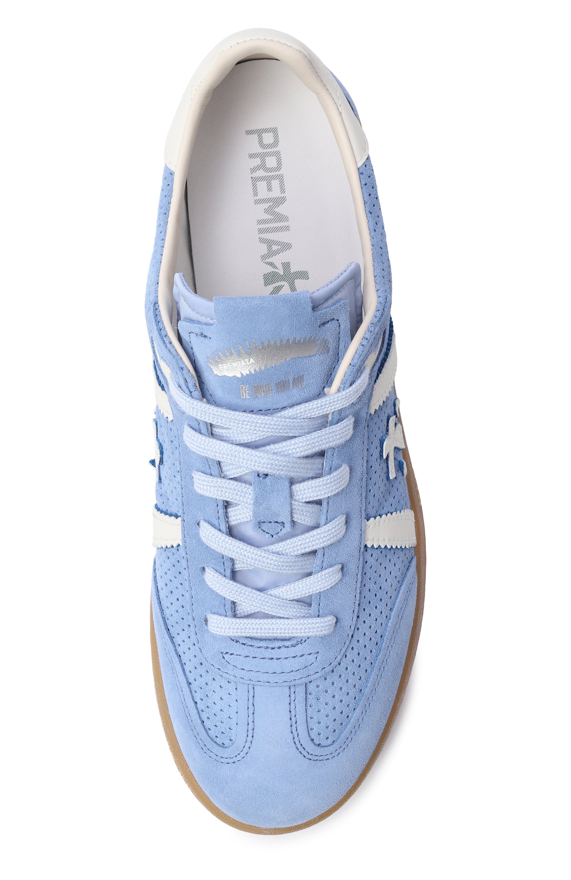 Замшевые кеды bonnie-d PREMIATA голубого цвета по цене 27600 руб., арт. B0NNIED/VAR 8037, фото 6 Замшевые кеды bonnie-d PREMIATA, арт. B0NNIED/VAR 8037, фото 6