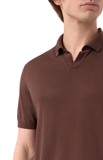 Шелковое поло CORNELIANI, арт. 27M541/2725170, фото 5