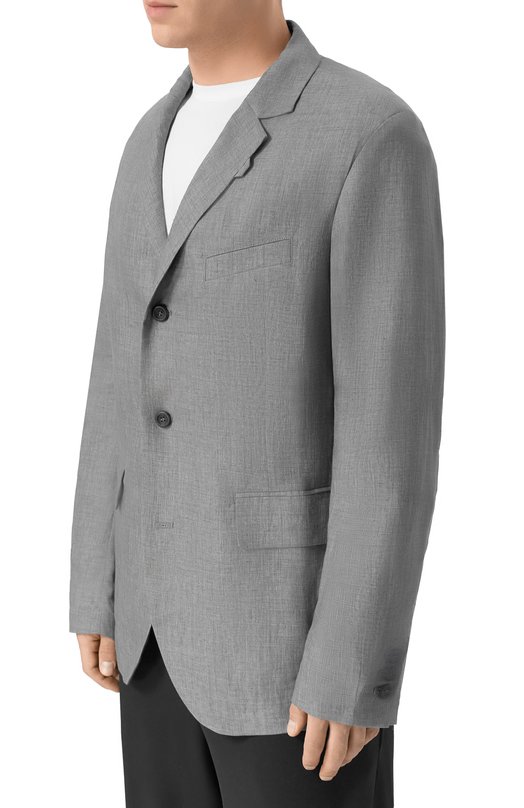 Льняной пиджак Hannes Roether SCHU22MANN.619 Серый  SCHU22MANN.619 Фото 3