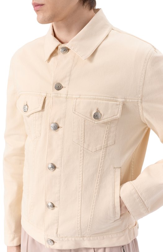 Джинсовая куртка Brunello Cucinelli M277P6910 Бежевый  M277P6910 Фото 5