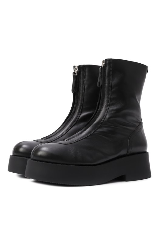 Кожаные ботинки Premiata M7144M/NAPPA Чёрный M7144M/NAPPA