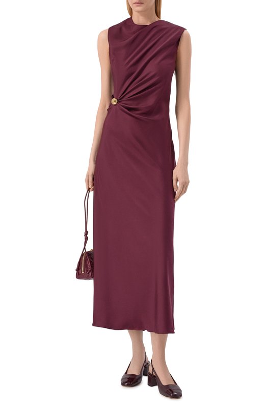 Кожаные туфли Elisa 45 Jimmy Choo ELISASB45PTZ Бордовый  ELISASB45PTZ Фото 3