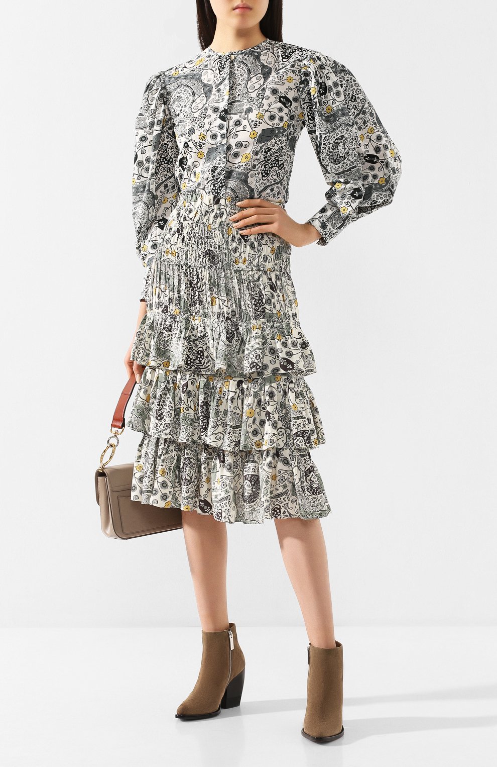 Хлопковая рубашка ISABEL MARANT ETOILE, арт. HT1692-20P076E/UNATIL, фото 2